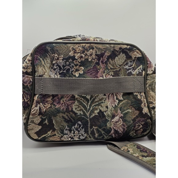 Protocol Vintage 1980's Floral Tapestry Carry On Bag Cottagecore Bohemian Travel - Picture 7 of 9